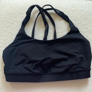Black Lululemon Energy Bra